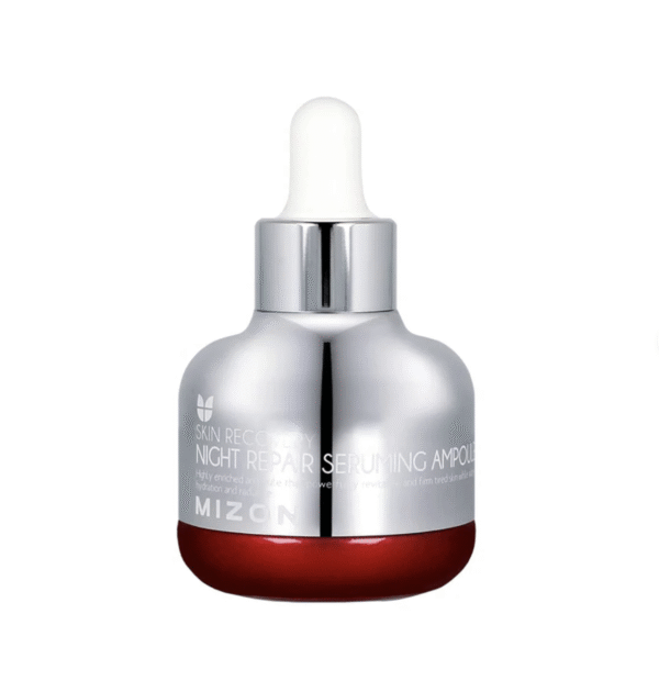 MIZON Skin Recovery Night Repair Seruming Ampoule Korean Skincare (30 ml 1.01 FL oz) Distributor