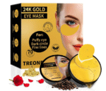 24K Gold Eye Masks for Dark Circles and Puffiness 70PCS Under Eye Patches Gel Pads