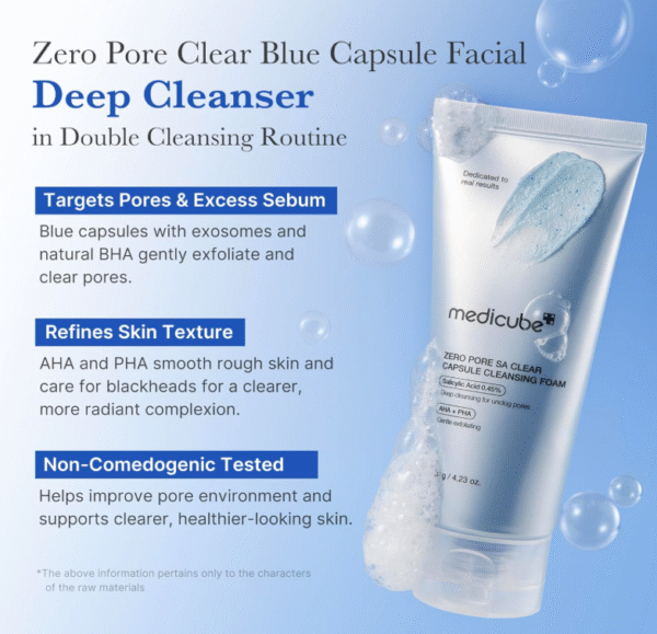 Medicube Zero Pore SA Clear Capsule Cleaning Foam Bulk Supplier USA | Medicube Zero Pore SA Clear Capsule Cleaning Foam Discounted Wholesale