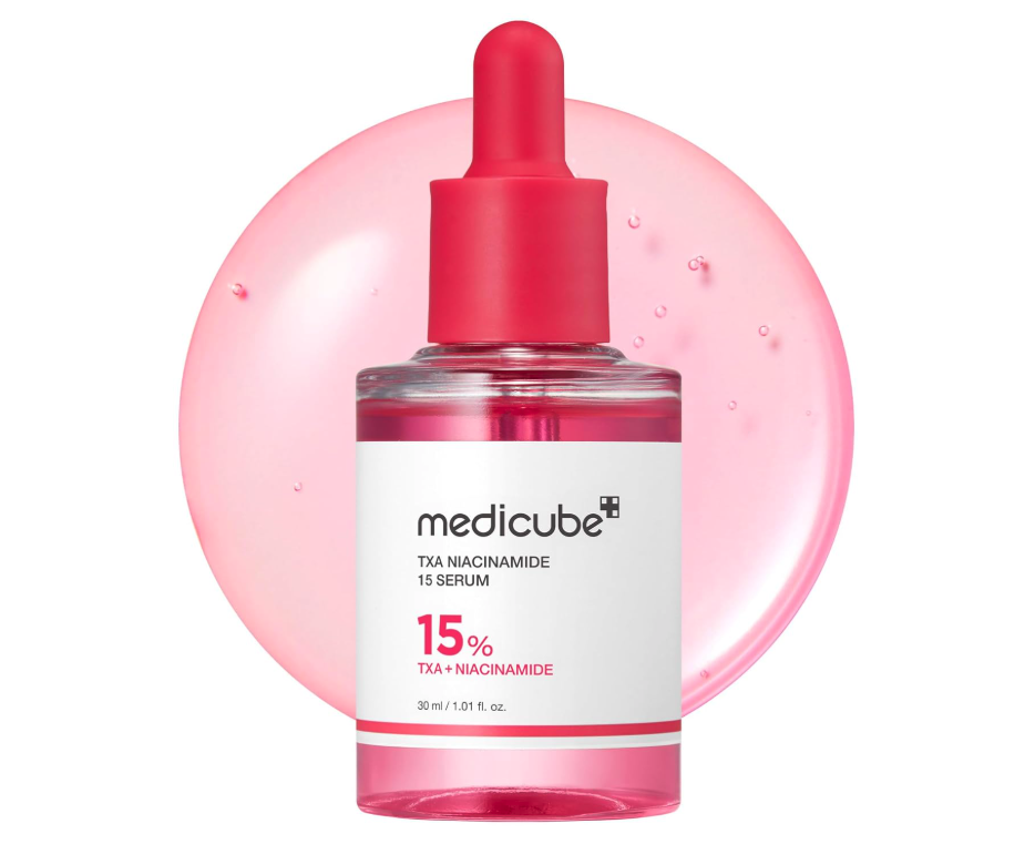 Medicube TXA+Niacinamide 15% Glow Facial Serum for After Spot Care All-in-One Daily Korean Skincare