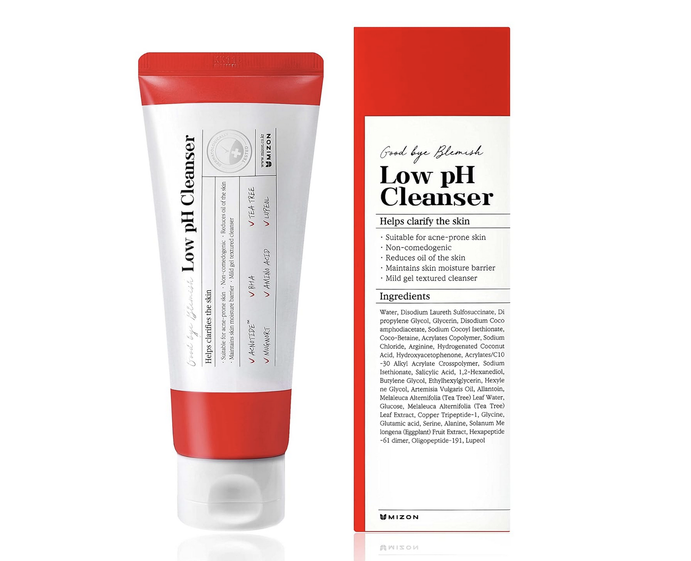 MIZON Good Bye Blemish Low pH Cleanser Korean Skincare (100ml 3.38 fl oz) Bulk Distributor