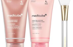 Medicube PDRN Caffeine Overnight Wrapping Peel Off Facial Mask vs Medicube Collagen Overnight Wrapping Peel Off Facial Mask