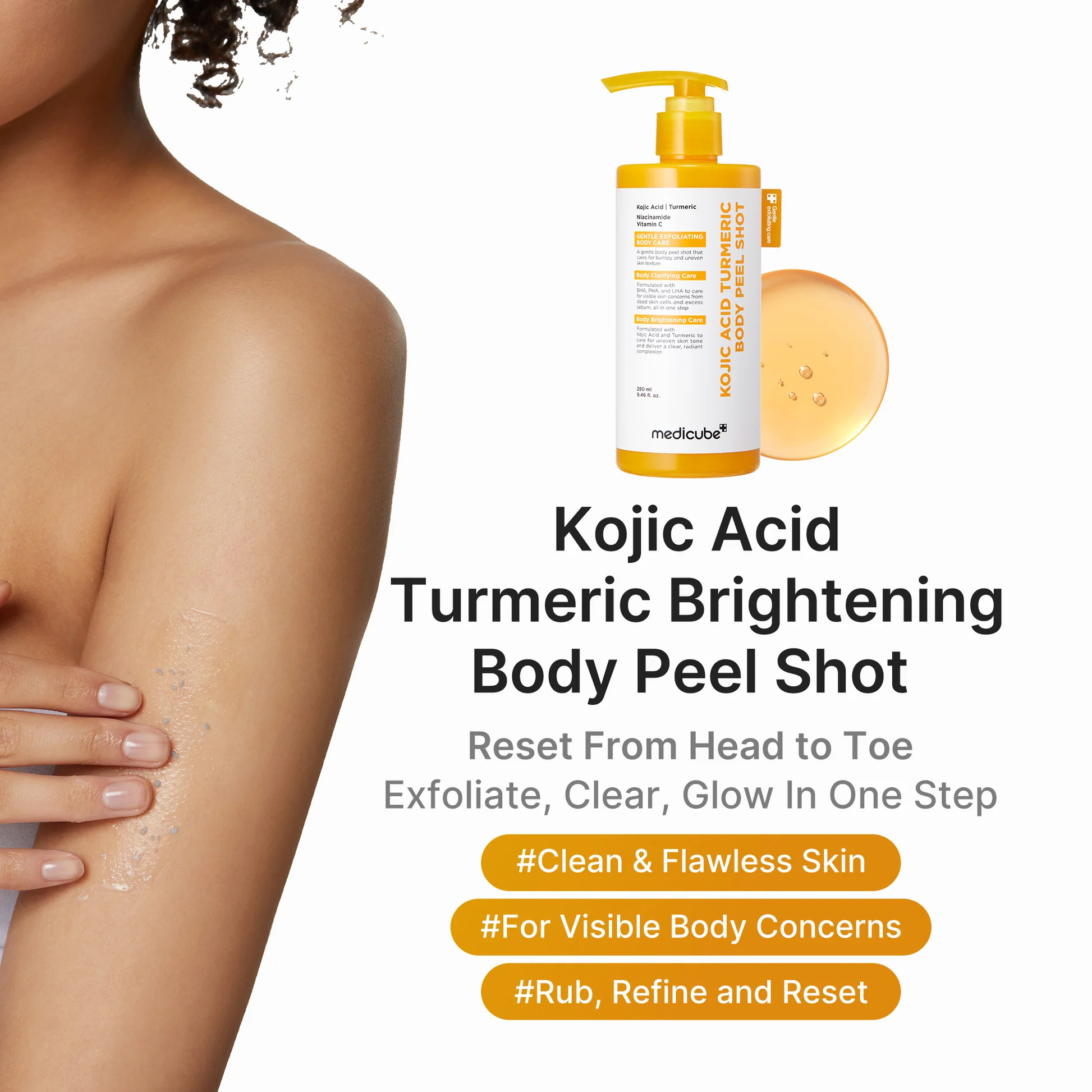 Wholesale Medicube Kojic Acid Turmeric Peel Shot 80ml