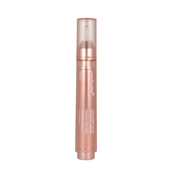 Medicube Collagen Glow Booster Milk Twist & Click Serum | Radiance & Hydration with Hydrolyzed Collagen, Milk Protein Extract - Illuminates & Firms Skin, Korean Skin Care, 0.50 oz